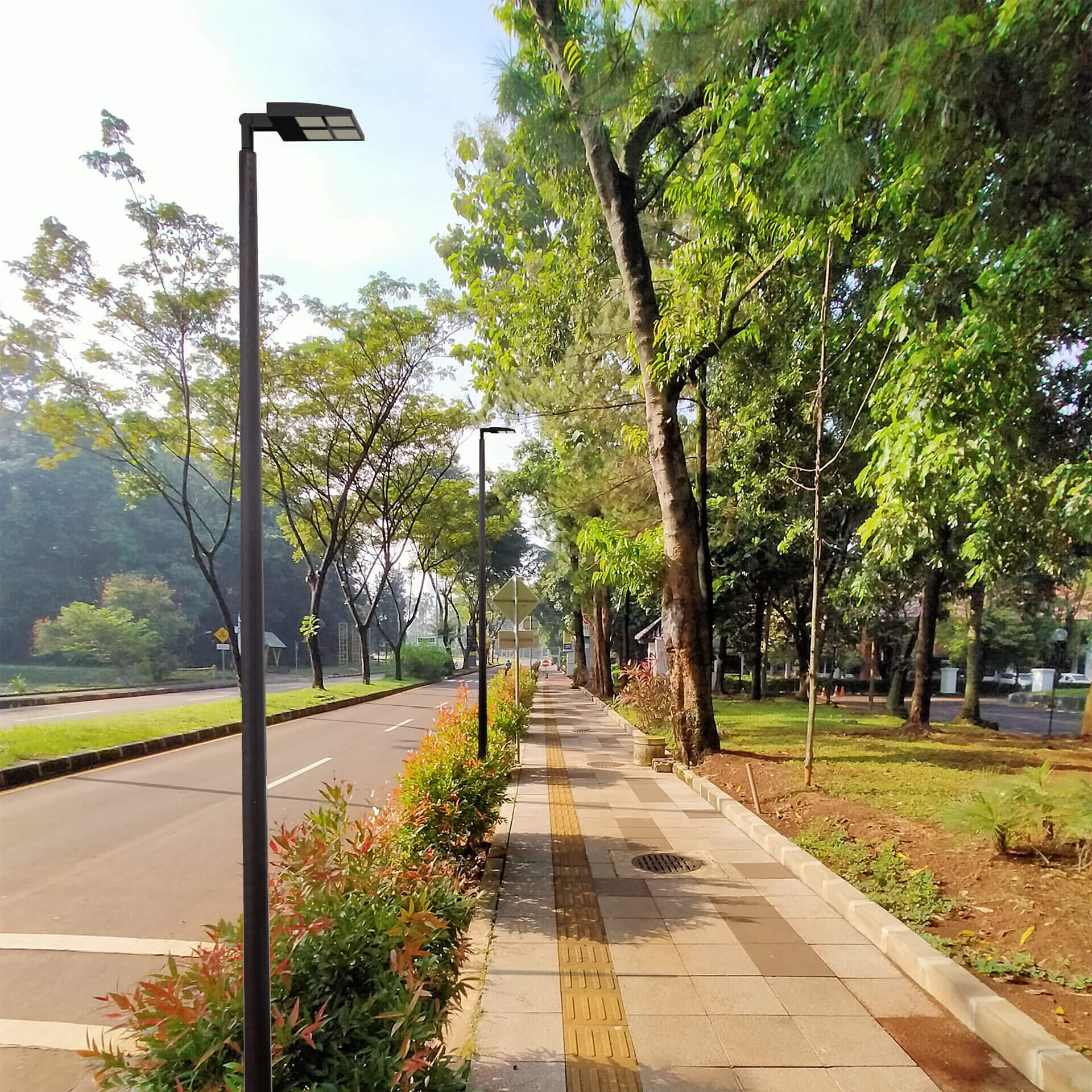 Round Fiberglass Light Poles Round Fiberglass Light Poles