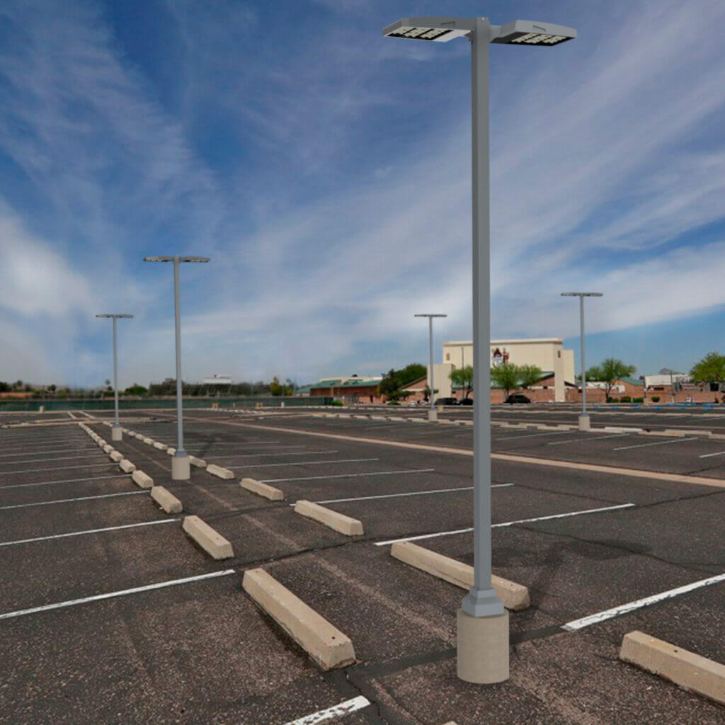 Square Light Poles