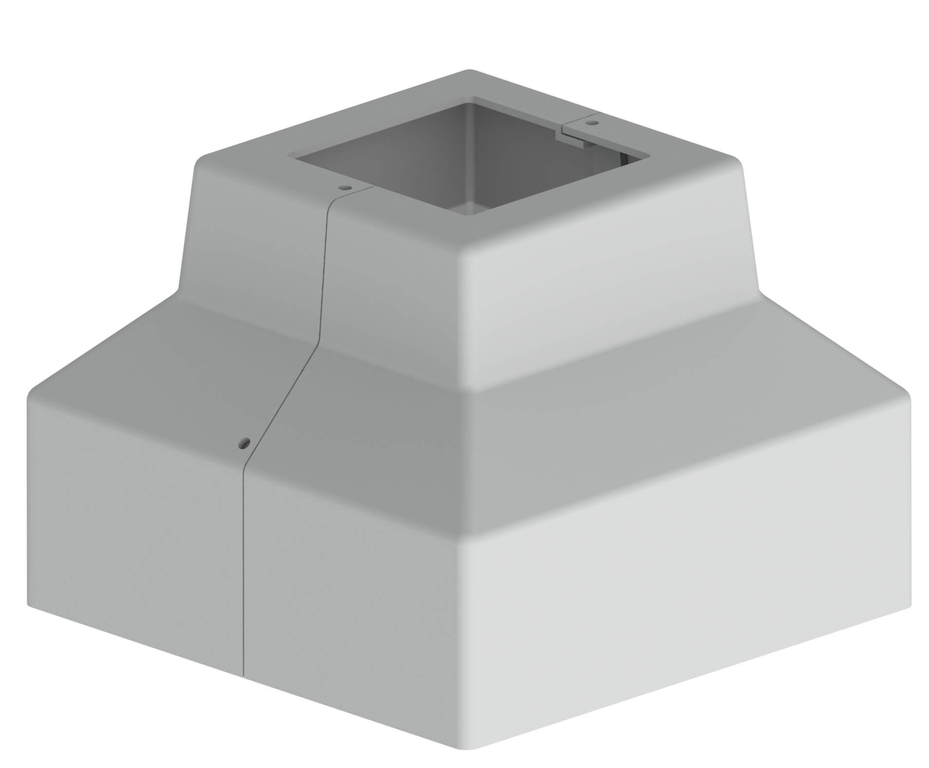 Square Fiberglass Light Poles Base Cover Square Fiberglass Light Poles Base Cover